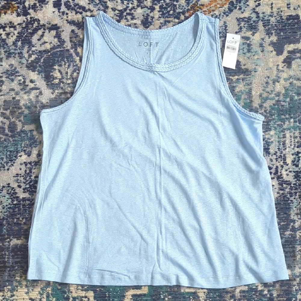 NWT Loft Sky Blue Tank - Sz L